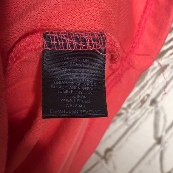 INC International Concepts Coral Jersey Front Twist Sleeveless Top S - Picture 4 of 8